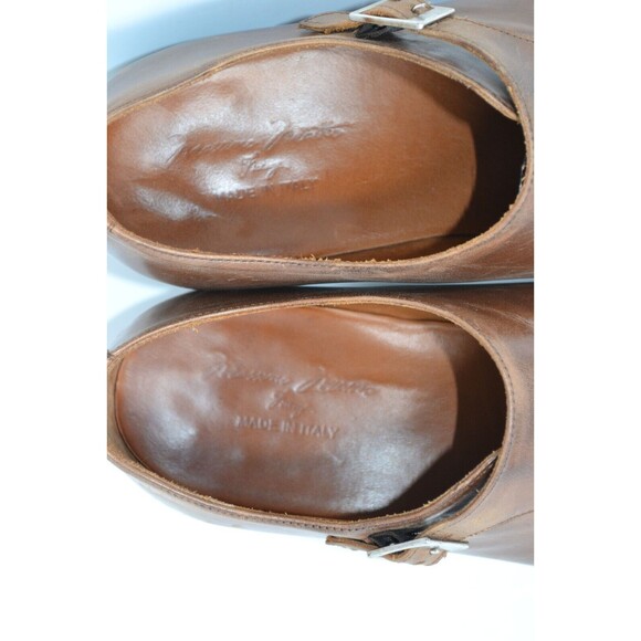Massimo Matteo 7921 Cuoio Brown Single Monk Dress Shoes Mens  display picture 1